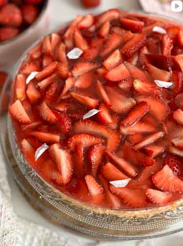 Vaníliás Epres torta