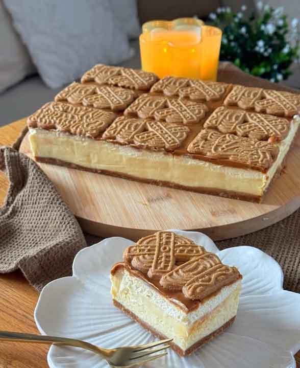 Spekulatius krémes szelet